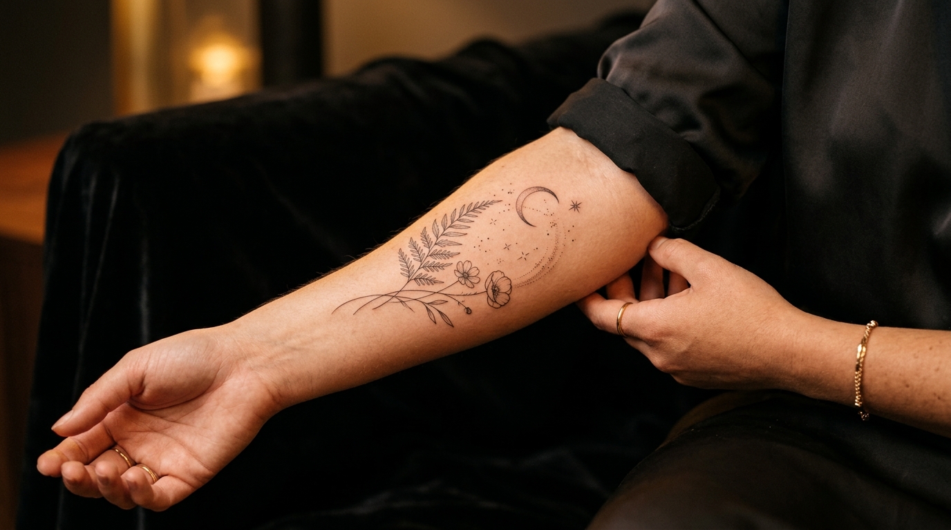 Fine line minimalist tattoos