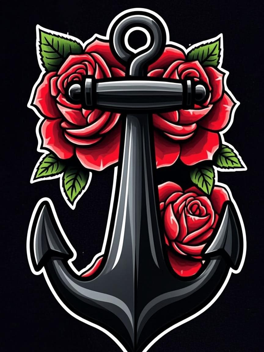 Traditional Old School tattoo style